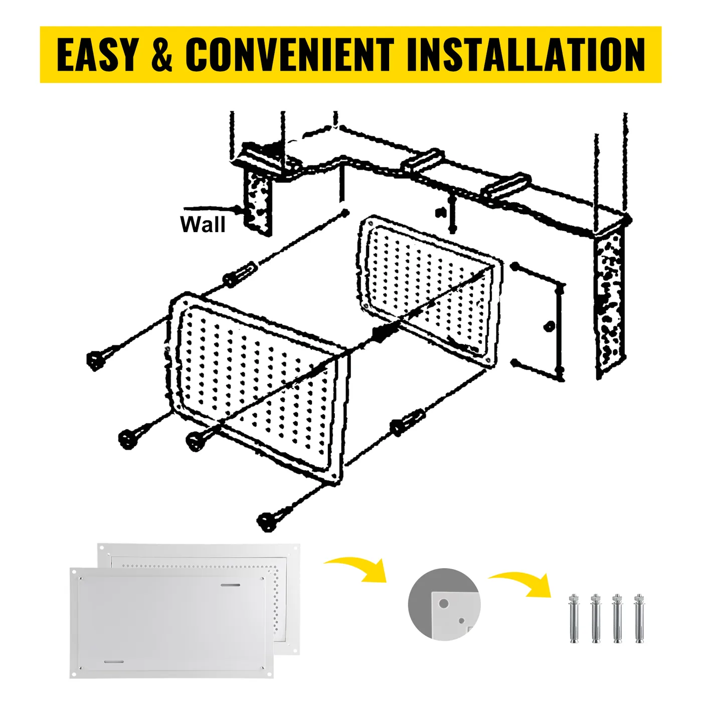 VEVOR Crawl Space Flood Vent Foundation Flood Vent 8"Height feature 4