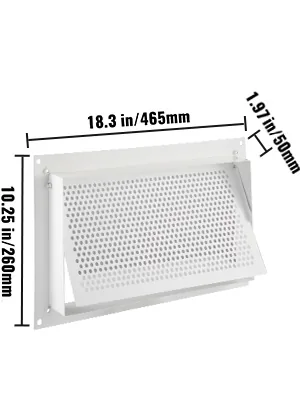 VEVOR Crawl Space Flood Vent Foundation Flood Vent 8"Height feature 8