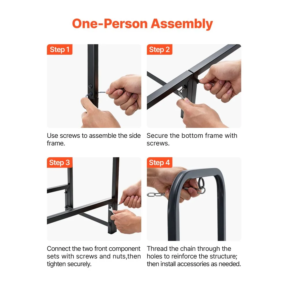 VEVOR firewood rack reinforced base