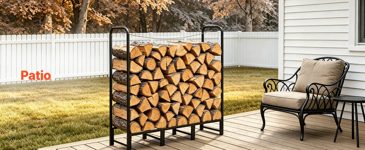 VEVOR firewood rack patio use