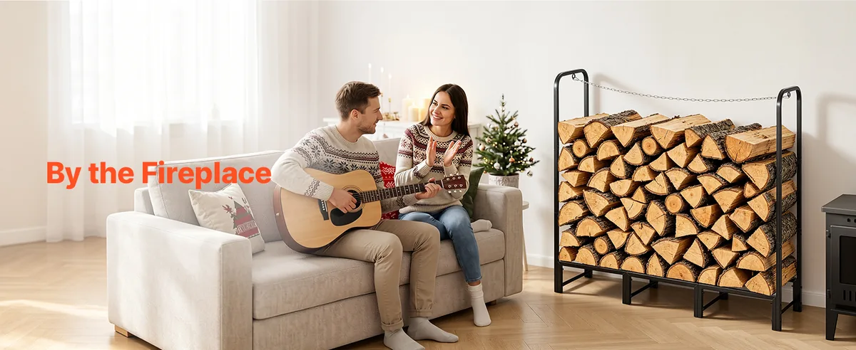 VEVOR firewood rack indoor fireplace