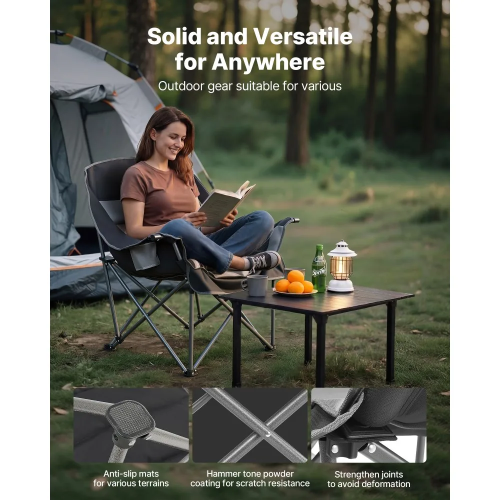 VEVOR camp chair cup holder storage