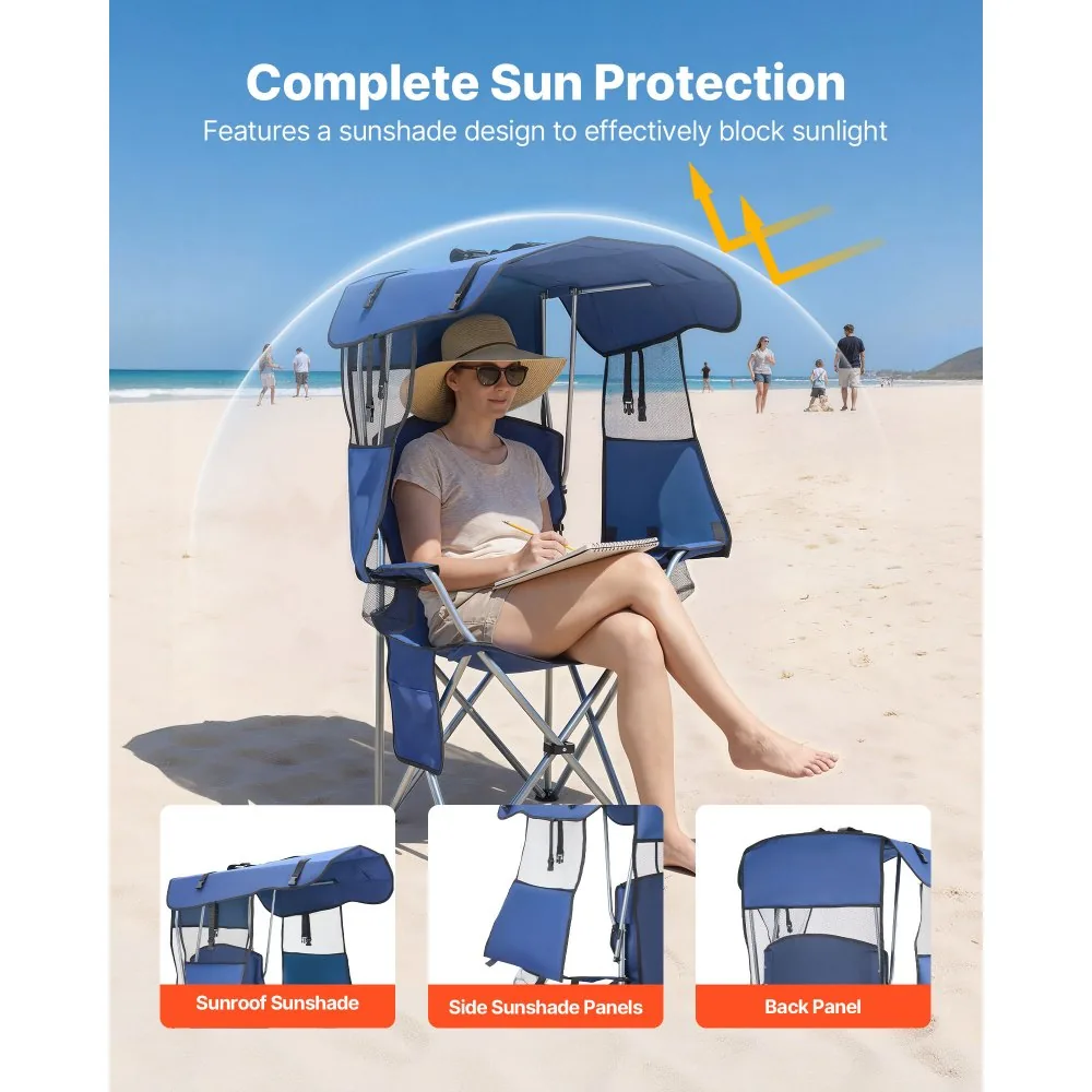 VEVOR camping chair frame and seat detail