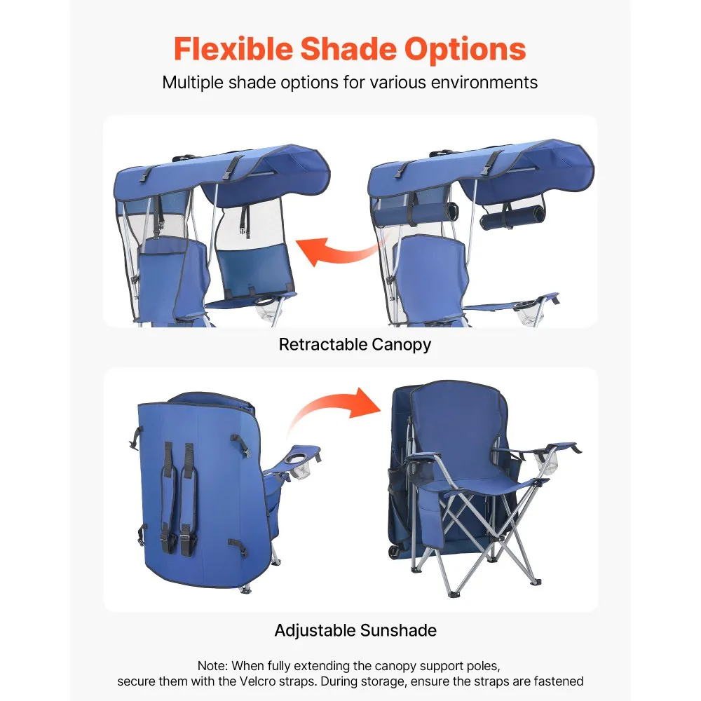 VEVOR camp chair dimensions