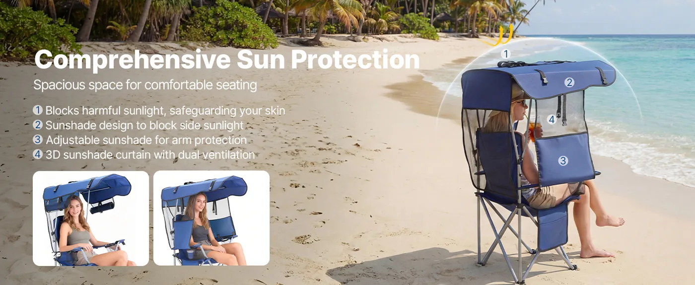 VEVOR folding camping chair overview