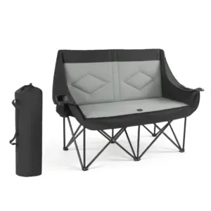 VEVOR folding double camping chair front view