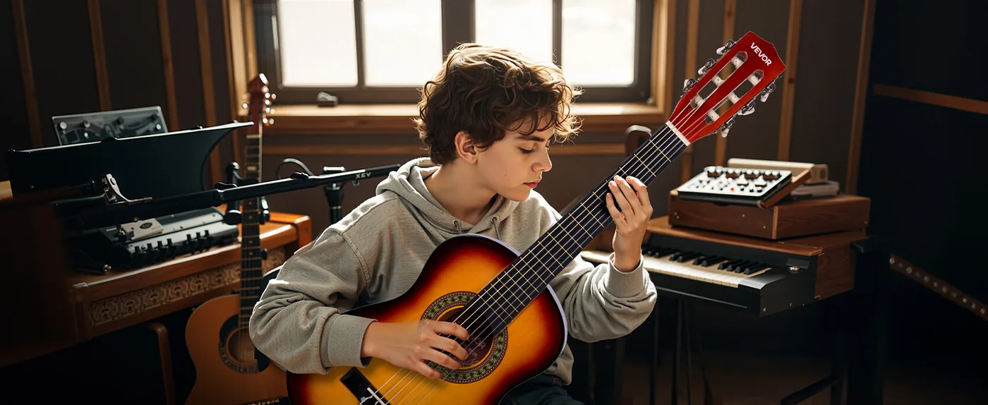 VEVOR Classical Guitar 30inch Sunrise Color Music Class