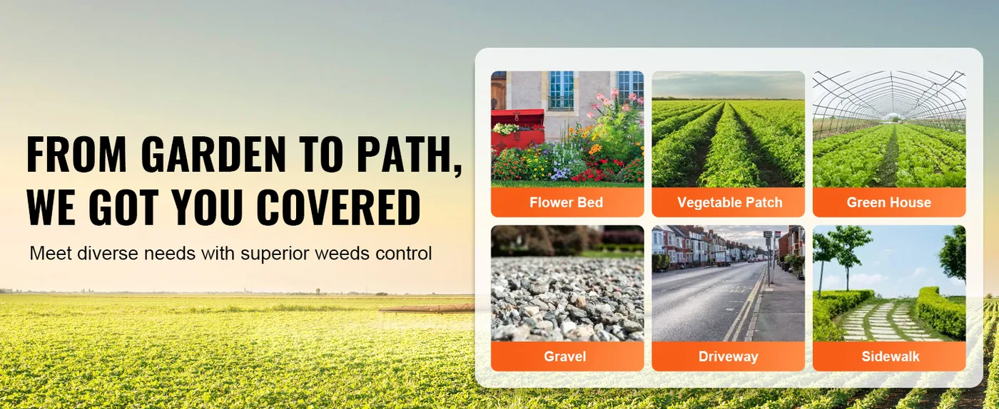 VEVOR weed control fabric installation under gravel