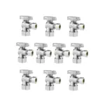 VEVOR 10-Pack Angle Stop Valve 1/2" Nominal (5/8" OD) *3/8"O product image 1