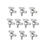 VEVOR 10 Pack Angle Stop Valve 1/2" PEX *3/8"OD product image 1