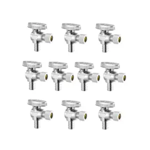 VEVOR 10 Pack Angle Stop Valve 1/2" PEX *3/8"OD product image 1
