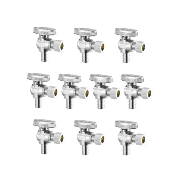 VEVOR 10 Pack Angle Stop Valve 1/2" PEX *3/8"OD product image 1