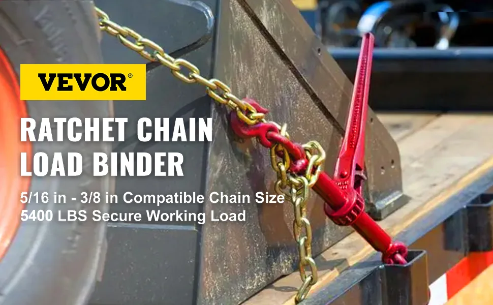 VEVOR Chain Load Binder 4700 lbs 4 Sets 5/16-3/8 inch overview