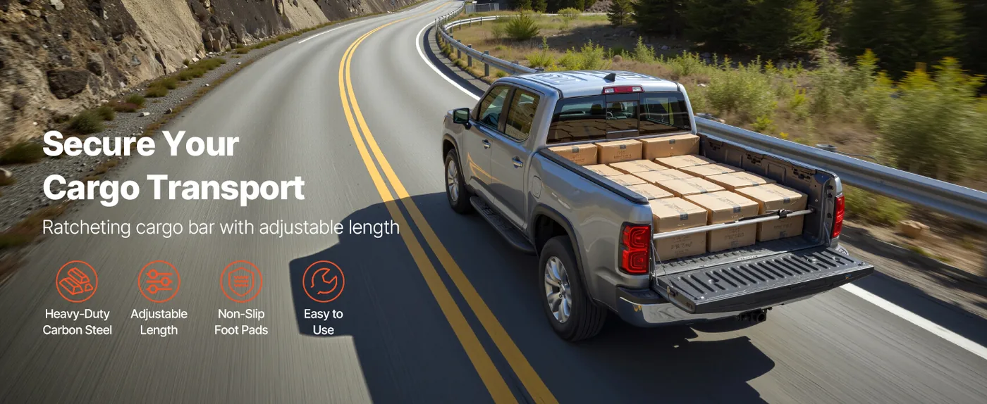 VEVOR Cargo Bar 59-73inch No Accessory 1PC overview
