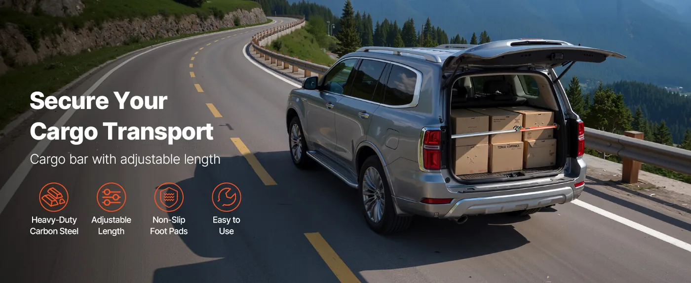 VEVOR Cargo Bar 40-73inch No Accessory 1PC overview