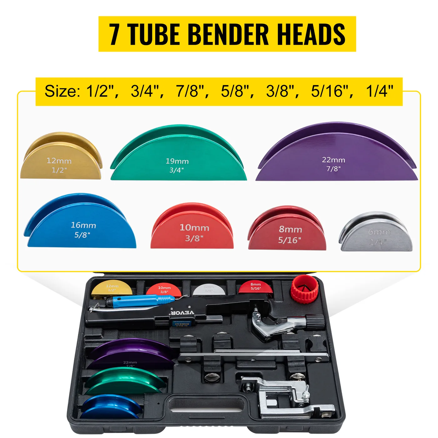 VEVOR Copper Pipe Bender Multicolor feature 3