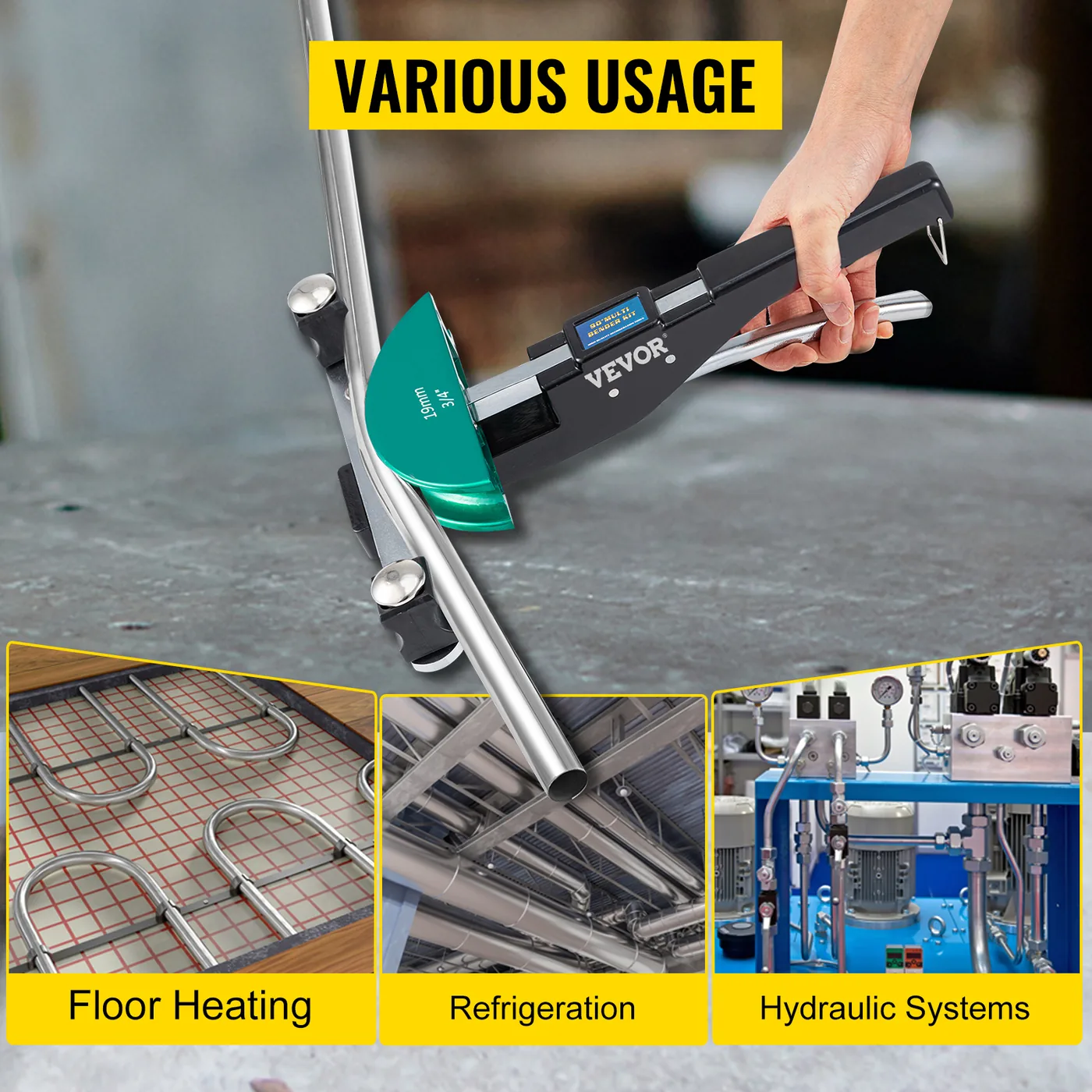 VEVOR Copper Pipe Bender Multicolor feature 7