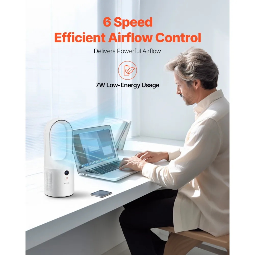 VEVOR Desk Fan Bladeless 12.99 Inch product image 2