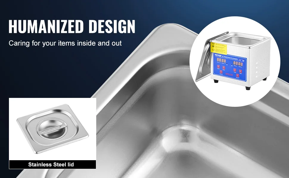 VEVOR Professional Ultrasonic Cleaner 1.3L feature 1