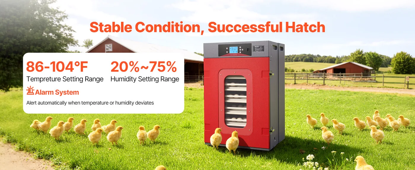 VEVOR 400 Egg Incubator 400 Eggs Mimic Natural Hatching