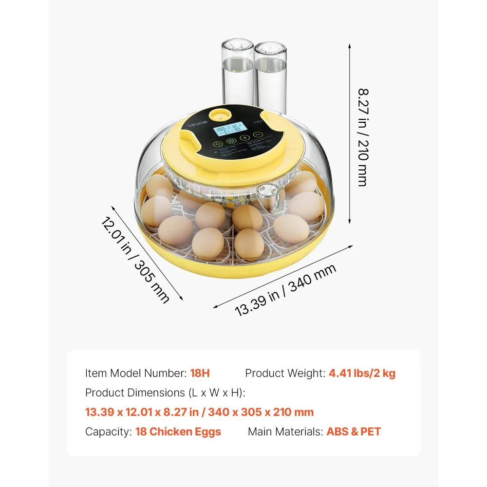 VEVOR 18 Egg Incubator 18 Eggs product image 7