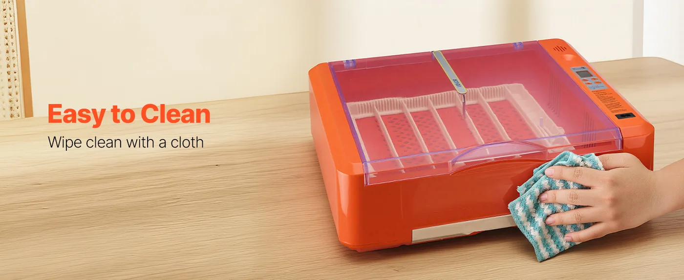 VEVOR 36 Egg Incubator 36 Eggs Effortless Cleaning