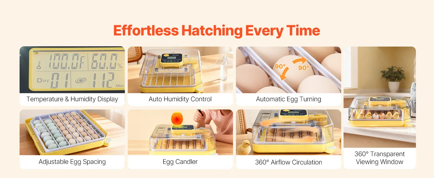 VEVOR 48 Egg Incubator 48 Eggs overview