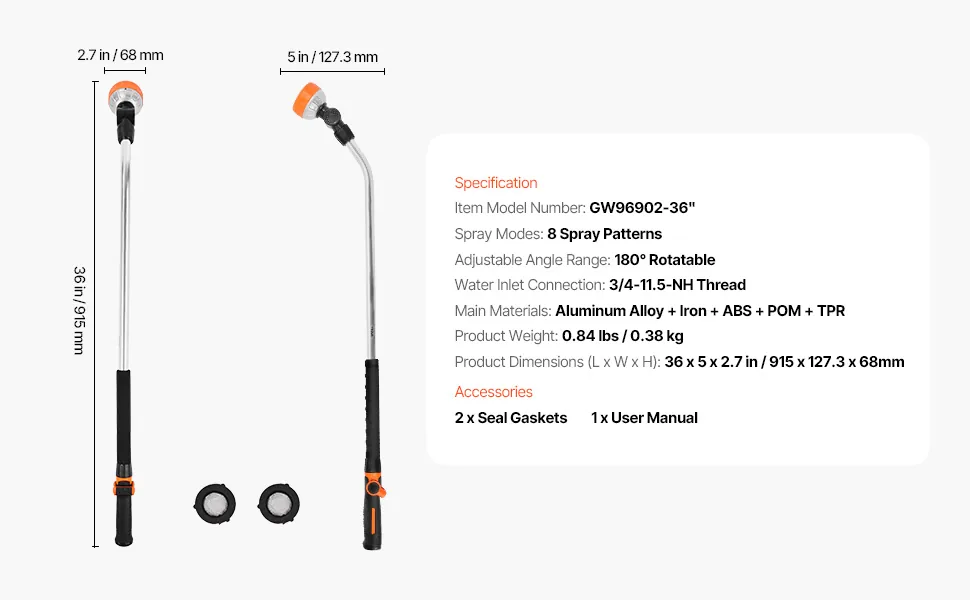 VEVOR Watering Wand 36 inch feature 5
