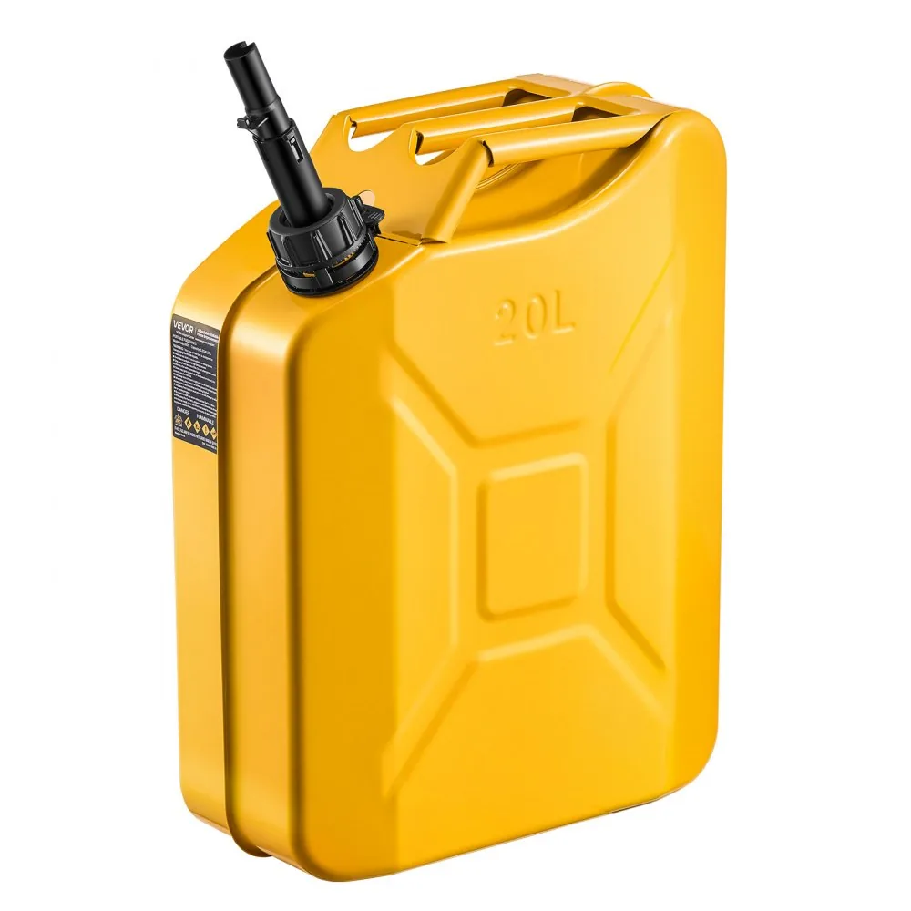 Newly Upgraded Oil-Tight VEVOR Metal Fuel Container Yellow product image 1