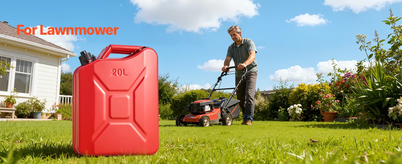 Newly Upgraded Oil-Tight!VEVOR Metal Fuel Container Red Home Emergency Use