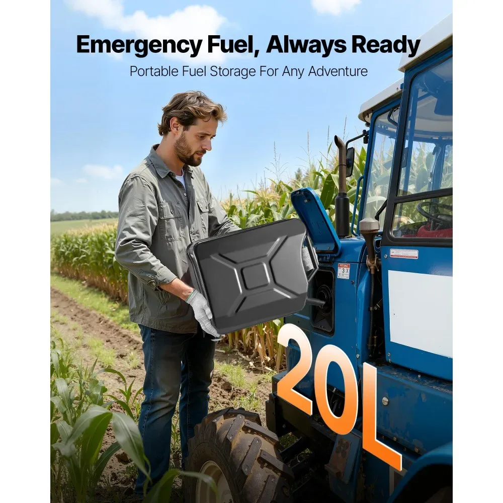 Newly Upgraded Oil-Tight!VEVOR Metal Fuel Container Black product image 2