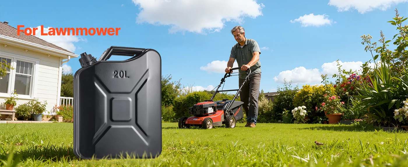 Newly Upgraded Oil-Tight!VEVOR Metal Fuel Container Black Home Emergency Use