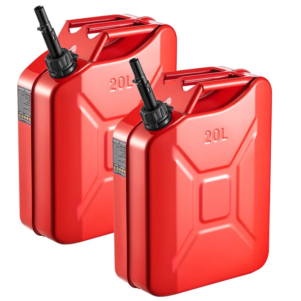 Newly Upgraded Oil-Tight！VEVOR Metal Fuel Container Red product image 1