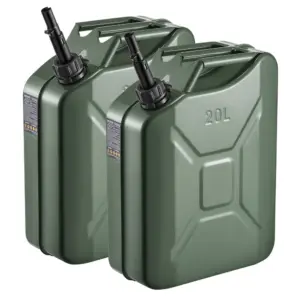 Newly Upgraded Oil-Tight！VEVOR Metal Fuel Container Green product image 1