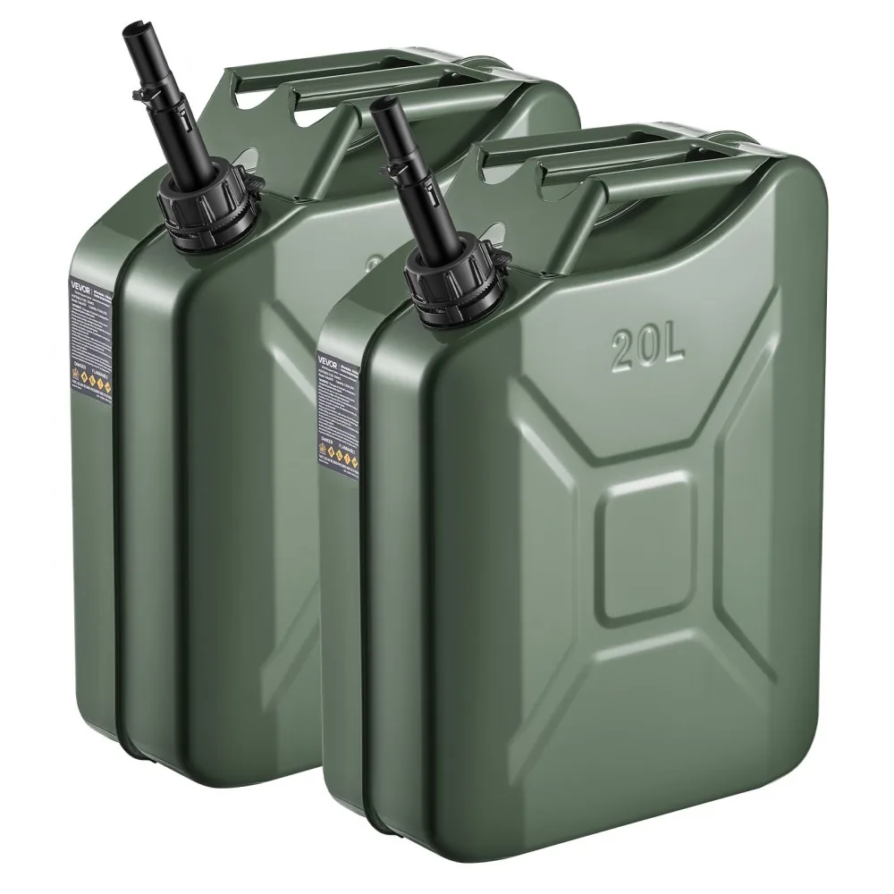 Newly Upgraded Oil-Tight！VEVOR Metal Fuel Container Green product image 1