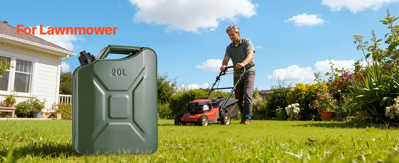 Newly Upgraded Oil-Tight!VEVOR Metal Fuel Container Green Home Emergency Use