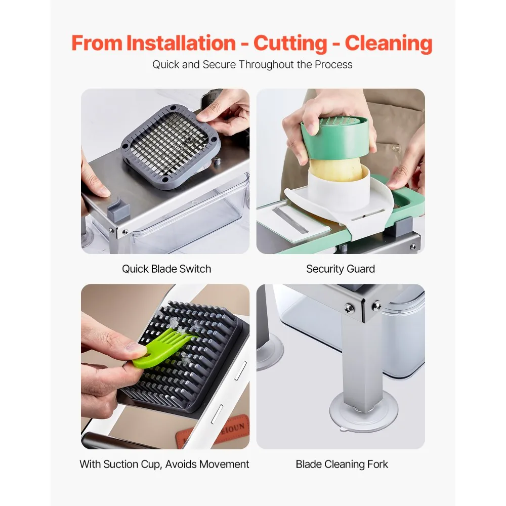 VEVOR Vegetable Chopper Mandoline Slicer 9 product image 3
