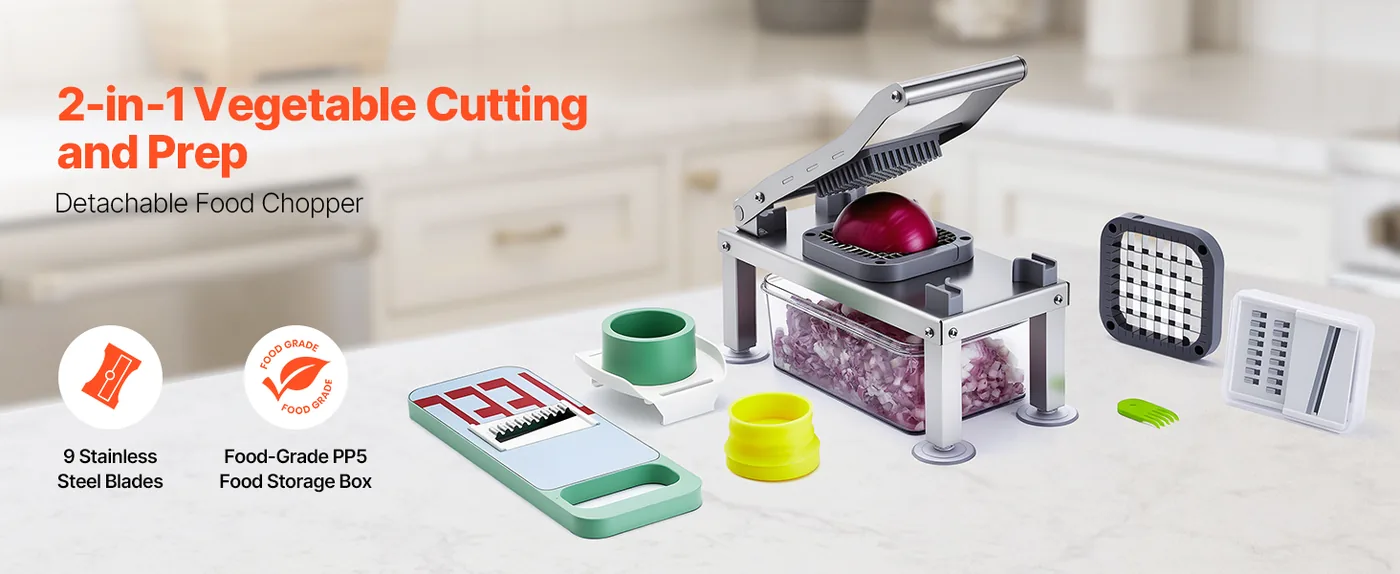 VEVOR Vegetable Chopper Mandoline Slicer 9 overview