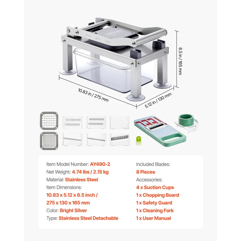 VEVOR Vegetable Chopper Mandoline Slicer 8 product image 7