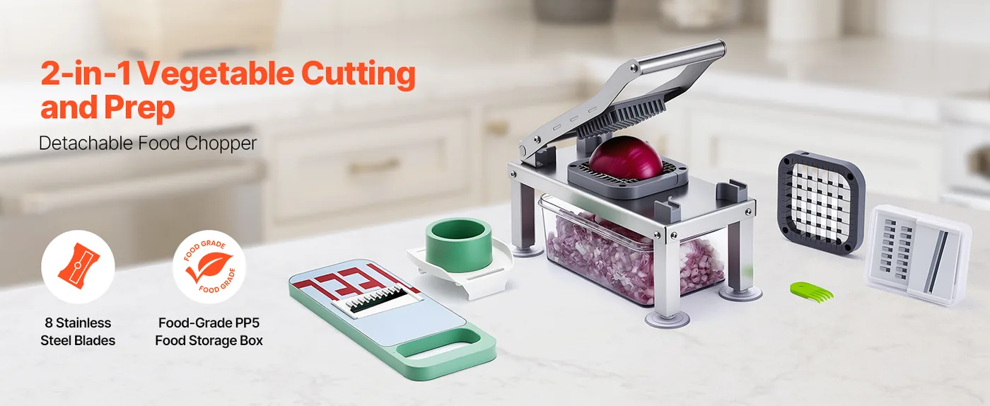 VEVOR Vegetable Chopper Mandoline Slicer 8 overview