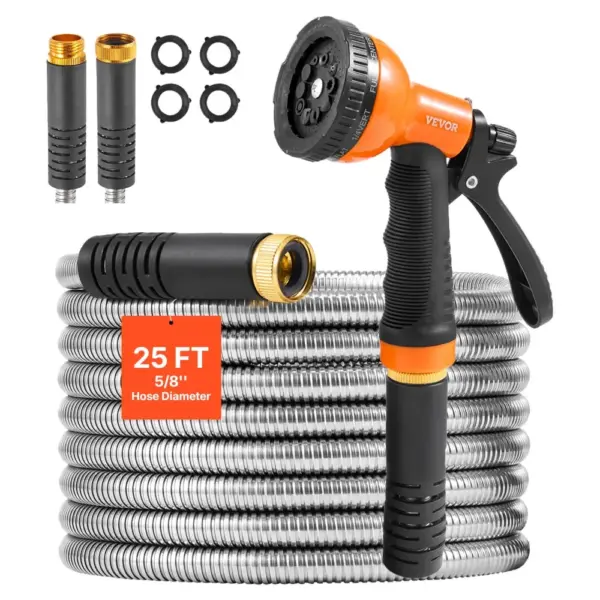 VEVOR Metal Garden Hose 25 ft product image 1