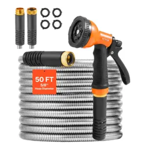 VEVOR Metal Garden Hose 50 ft product image 1