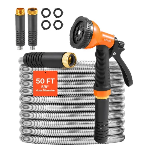 VEVOR Metal Garden Hose 50 ft product image 1