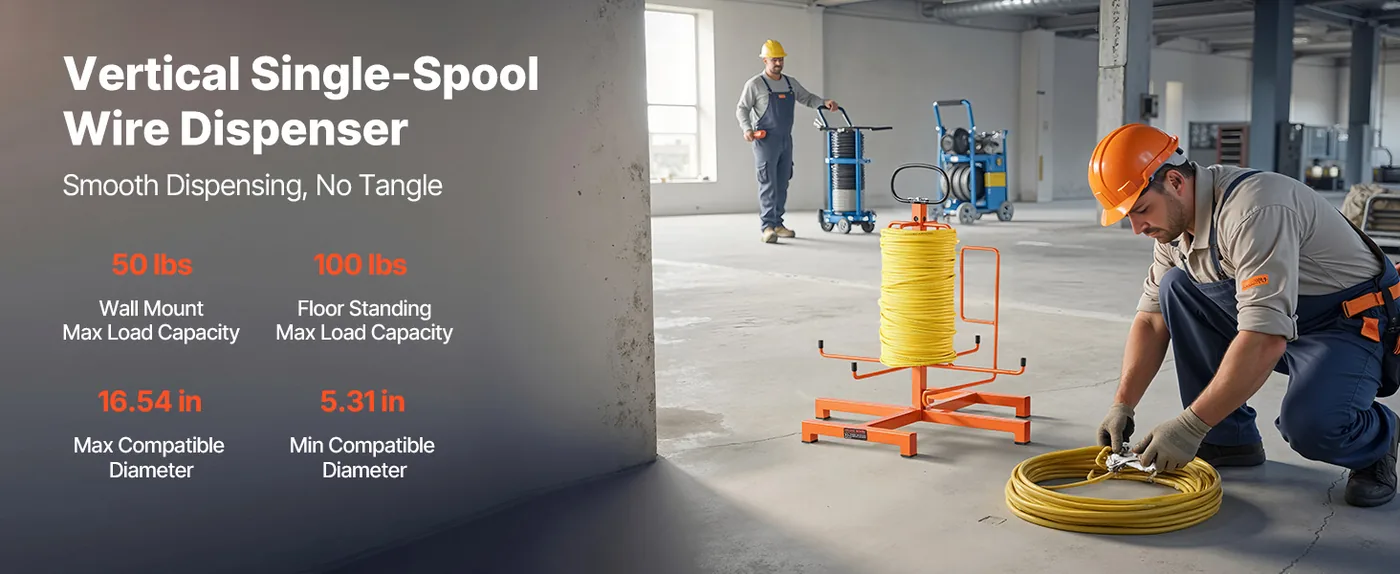 VEVOR Cable Dispenser Floor/Stud Mount overview