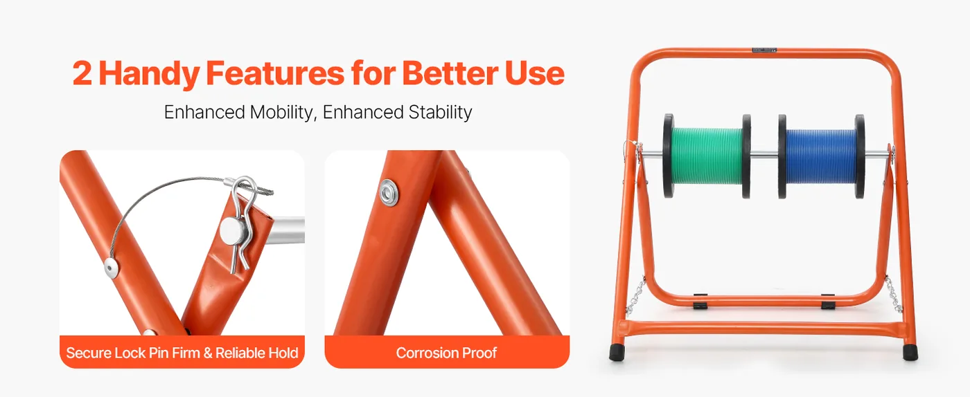VEVOR Cable Caddy Foldable A-Frame feature 2
