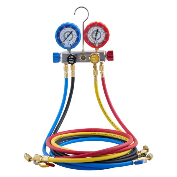 VEVOR 4 way AC manifold gauge set front view
