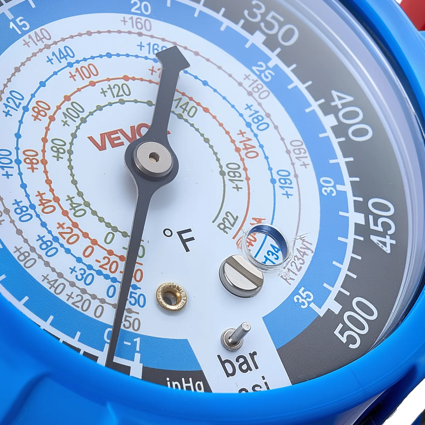 VEVOR 4 Way AC Manifold Gauge Set R134a R404A R1234yf Calibration Screw