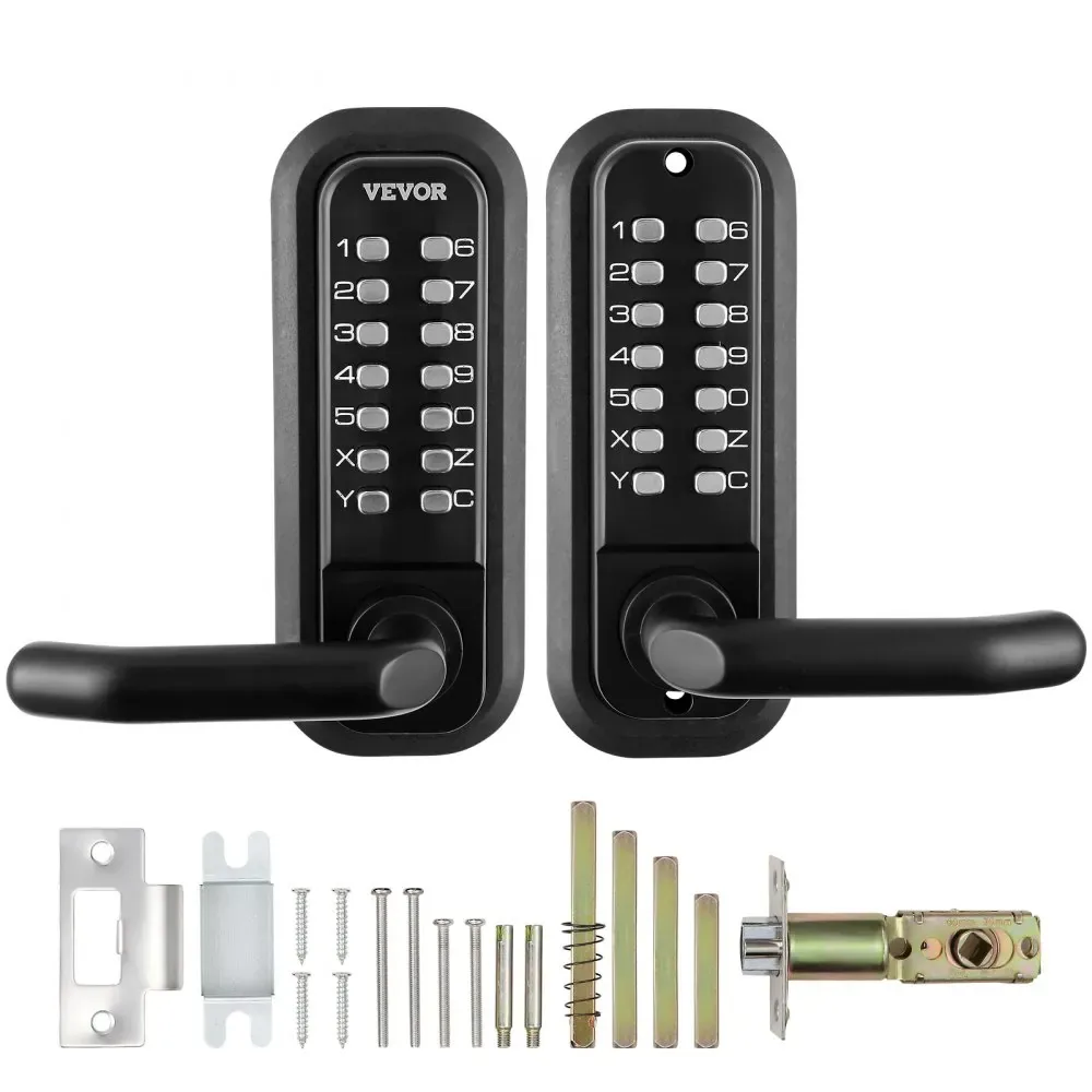 VEVOR Mechanical Keyless Entry Door Lock Black Handle Double product image 9