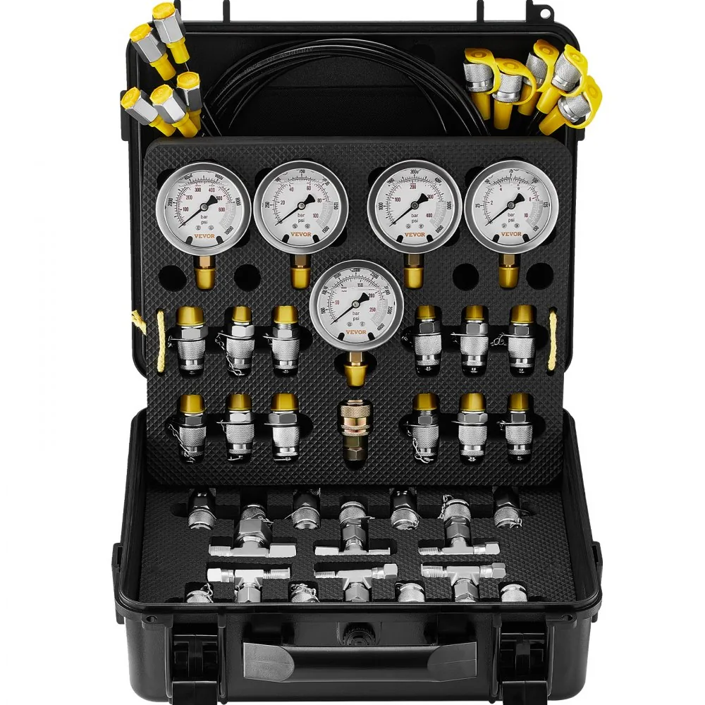VEVOR Hydraulic Pressure Test Kit 3 Heads 13 PCS product image 1