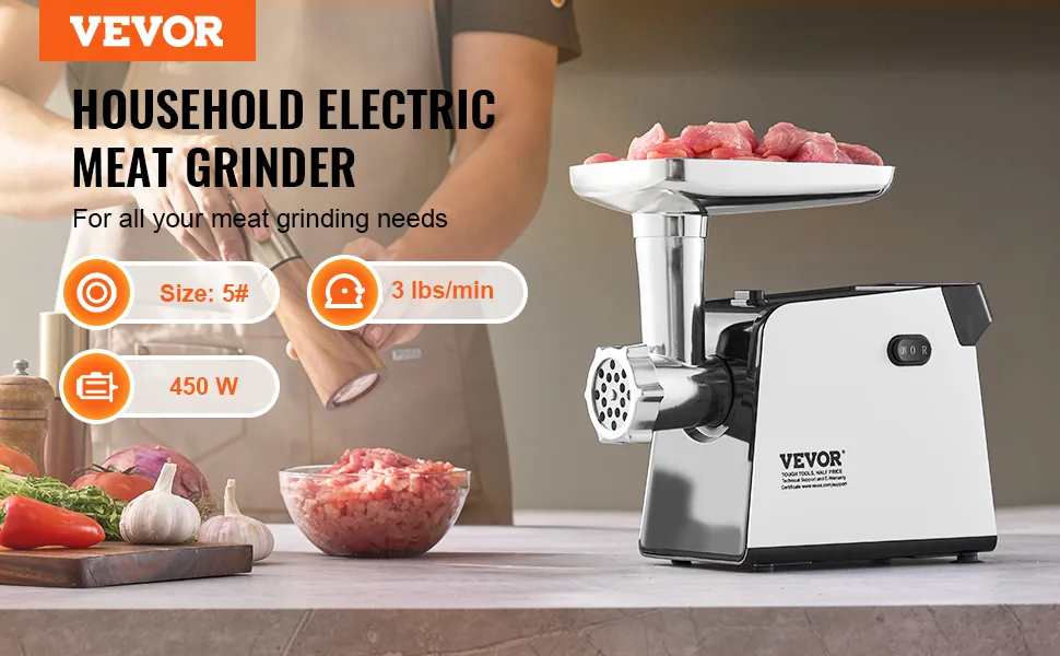 VEVOR Meat Grinder Plastic 3 Accessories overview